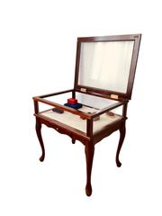 MaxSold Auction: Queen Anne-Style Mahogany Display Table / Jewelry Showcase - Toronto (Ontario, Canada) SELLER MANAGED Estate Sale Online Auction - Benary Crescent