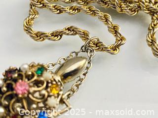 MaxSold Auction: Rare Vintage Fragrance Bottle/Flask Pendant Necklace - Toronto (Ontario, Canada) SELLER MANAGED Estate Sale Online Auction - Benary Crescent