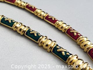 MaxSold Auction: Set Of Two Joan Rivers Vintage Enamel Bracelets - Toronto (Ontario, Canada) SELLER MANAGED Estate Sale Online Auction - Benary Crescent