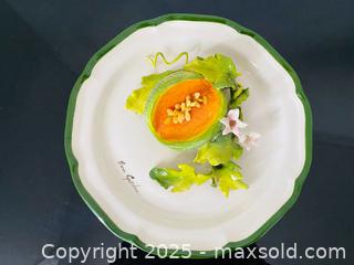 MaxSold Auction: Signed Eva Gordon 3D Melon Ceramic 12&#34; Art Plate - Toronto (Ontario, Canada) SELLER MANAGED Estate Sale Online Auction - Benary Crescent