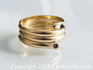 MaxSold Auction: Victorian Style Coiled Snake Ring - Toronto (Ontario, Canada) SELLER MANAGED Estate Sale Online Auction - Benary Crescent