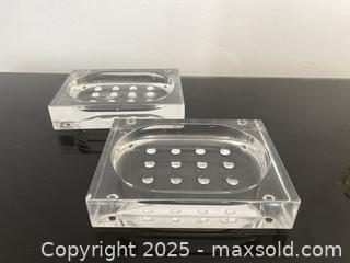 MaxSold Auction: Vintage Custom Made Lucid/Acrylic Soap Holders - Toronto (Ontario, Canada) SELLER MANAGED Estate Sale Online Auction - Benary Crescent