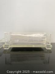 MaxSold Auction: Vintage Custom Made Luxury Lucid/Acrylic Tissue Holder And Storage Box - Toronto (Ontario, Canada) SELLER MANAGED Estate Sale Online Auction - Benary Crescent