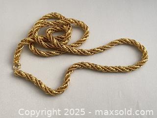MaxSold Auction: Vintage Gold Plated Chain Necklace - Toronto (Ontario, Canada) SELLER MANAGED Estate Sale Online Auction - Benary Crescent