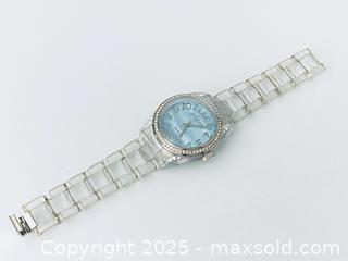 MaxSold Auction: Vintage Joan Rivers Analog Lightweight Watch With Crystal Bezel And Soft Blue Face - Toronto (Ontario, Canada) SELLER MANAGED Estate Sale Online Auction - Benary Crescent