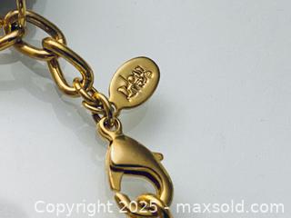 MaxSold Auction: Vintage Joan Rivers multi colour stone charms gold chain bracelet - Toronto (Ontario, Canada) SELLER MANAGED Estate Sale Online Auction - Benary Crescent