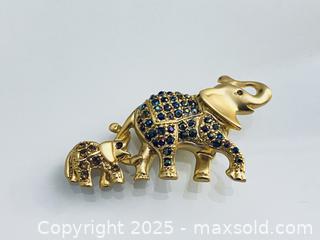 MaxSold Auction: Vintage Rhinestone Elephant Brooch - Toronto (Ontario, Canada) SELLER MANAGED Estate Sale Online Auction - Benary Crescent