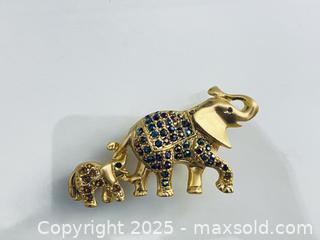 MaxSold Auction: Vintage Rhinestone Elephant Brooch - Toronto (Ontario, Canada) SELLER MANAGED Estate Sale Online Auction - Benary Crescent
