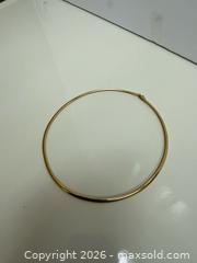 MaxSold Auction: 14K Italy Hinged Rigid Collar Necklace 0.776 ozt - Lakeshore (Ontario, Canada) PARTNER MANAGED Estate Sale Online Auction - County Road 42