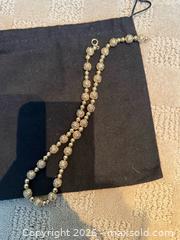 MaxSold Auction: 14K Yellow Gold Beaded Filigree Necklace with Spring Ring Clasp - Lakeshore (Ontario, Canada) PARTNER MANAGED Estate Sale Online Auction - County Road 42