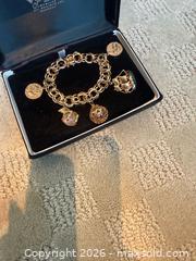 MaxSold Auction: 14K Yellow Gold Charm Bracelet with 5 Mixed-Metal Charms - Lakeshore (Ontario, Canada) PARTNER MANAGED Estate Sale Online Auction - County Road 42