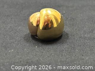 MaxSold Auction: 750 Marked (18K) Yellow Gold Statement Dome Crossover Ring, US 7 - Lakeshore (Ontario, Canada) PARTNER MANAGED Estate Sale Online Auction - County Road 42