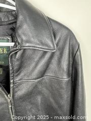 MaxSold Auction: Danier Canada Black Leather Jacket, Size M 10-12 - Cobourg (Ontario, Canada) SELLER MANAGED Reseller  Online Auction - Burnham Street