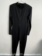 MaxSold Auction: Women&#39;s Fitted Black One-Piece Jumpsuit / Cat Suit, Size L - Cobourg (Ontario, Canada) SELLER MANAGED Reseller  Online Auction - Burnham Street