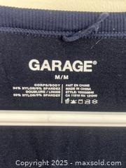 MaxSold Auction: Women&#39;s Garage Navy Blue Scoop Neck Cropped Long Sleeved Top, Size M - Cobourg (Ontario, Canada) SELLER MANAGED Reseller  Online Auction - Burnham Street