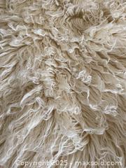 MaxSold Auction: Vintage Flokati Rug - Cream Colour - Toronto (Ontario, Canada) SELLER MANAGED Downsizing Online Auction - Sedgemount Drive