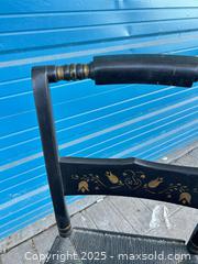 MaxSold Auction: Antique black wooden chair - Cocoa (Florida, USA) SELLER MANAGED Estate Sale Online Auction - Broadcast Court.