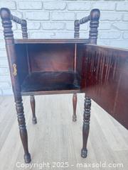 MaxSold Auction: Antique cabinet stand, small - Cocoa (Florida, USA) SELLER MANAGED Estate Sale Online Auction - Broadcast Court.