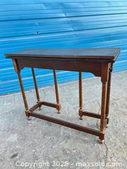 MaxSold Auction: Antique side fold out table - Cocoa (Florida, USA) SELLER MANAGED Estate Sale Online Auction - Broadcast Court.