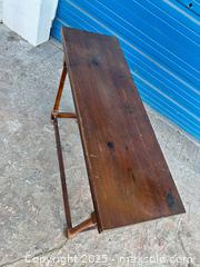 MaxSold Auction: Antique side fold out table - Cocoa (Florida, USA) SELLER MANAGED Estate Sale Online Auction - Broadcast Court.