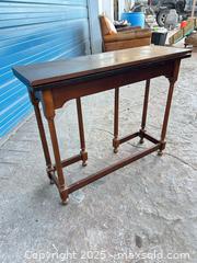 MaxSold Auction: Antique side fold out table - Cocoa (Florida, USA) SELLER MANAGED Estate Sale Online Auction - Broadcast Court.