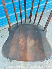 MaxSold Auction: Antique wooden chair - Cocoa (Florida, USA) SELLER MANAGED Estate Sale Online Auction - Broadcast Court.