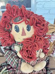 MaxSold Auction: Decorative bench with raggedy Ann doll - Cocoa (Florida, USA) SELLER MANAGED Estate Sale Online Auction - Broadcast Court.