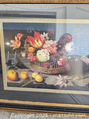 MaxSold Auction: Framed Art Basket of Flowers - Cocoa (Florida, USA) SELLER MANAGED Estate Sale Online Auction - Broadcast Court.