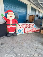 MaxSold Auction: Merry Christmas Inflatable Santa - Cocoa (Florida, USA) SELLER MANAGED Estate Sale Online Auction - Broadcast Court.