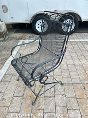 MaxSold Auction: Metal iron chair - Cocoa (Florida, USA) SELLER MANAGED Estate Sale Online Auction - Broadcast Court.