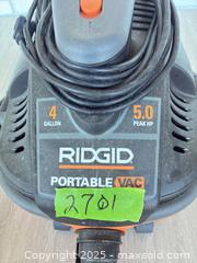 MaxSold Auction: Rigid 4 gallon 5 hp portable, vacuum canister cleaner - Cocoa (Florida, USA) SELLER MANAGED Estate Sale Online Auction - Broadcast Court.