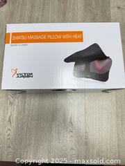 MaxSold Auction: Shiatsu Massage Pillow with Heat - Cocoa (Florida, USA) SELLER MANAGED Estate Sale Online Auction - Broadcast Court.