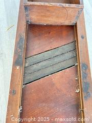 MaxSold Auction: Small, antique cabbage slicer board - Cocoa (Florida, USA) SELLER MANAGED Estate Sale Online Auction - Broadcast Court.