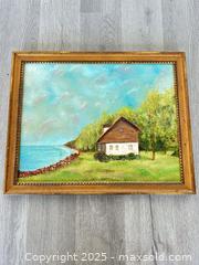 MaxSold Auction: Small painting - Cocoa (Florida, USA) SELLER MANAGED Estate Sale Online Auction - Broadcast Court.