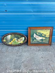 MaxSold Auction: Two vintage antique pictures - Cocoa (Florida, USA) SELLER MANAGED Estate Sale Online Auction - Broadcast Court.