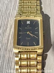 MaxSold Auction: Vintage Elgin Analog Watch - Cocoa (Florida, USA) SELLER MANAGED Estate Sale Online Auction - Broadcast Court.