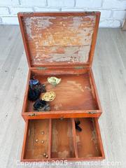 MaxSold Auction: Vintage jewelry wooden drawer case - Cocoa (Florida, USA) SELLER MANAGED Estate Sale Online Auction - Broadcast Court.