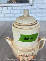 MaxSold Auction: Vintage porcelain VITREOUS HAND made in USA teapot - Cocoa (Florida, USA) SELLER MANAGED Estate Sale Online Auction - Broadcast Court.