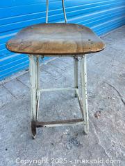 MaxSold Auction: Vintage steel wood barstool chair - Cocoa (Florida, USA) SELLER MANAGED Estate Sale Online Auction - Broadcast Court.