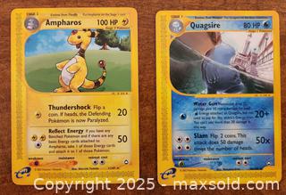 MaxSold Auction: 12 Pokemon Aquapolis cards - Mallorytown (Ontario, Canada) SELLER MANAGED Downsizing Online Auction - County Road 2
