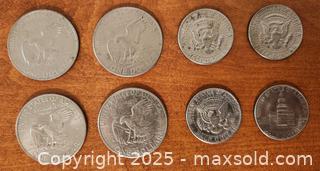 MaxSold Auction: 1970s US Dollars &#38; Half Dollars (8 total) - Mallorytown (Ontario, Canada) SELLER MANAGED Downsizing Online Auction - County Road 2