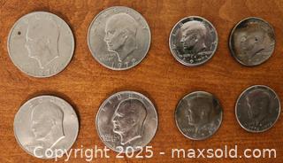 MaxSold Auction: 1970s US Dollars &#38; Half Dollars (8 total) - Mallorytown (Ontario, Canada) SELLER MANAGED Downsizing Online Auction - County Road 2