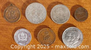 MaxSold Auction: 7 Royal Commemorative Medals and Coins - Mallorytown (Ontario, Canada) SELLER MANAGED Downsizing Online Auction - County Road 2