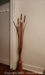 MaxSold Auction: Carved wooden Cattail sculpture - Mallorytown (Ontario, Canada) SELLER MANAGED Downsizing Online Auction - County Road 2