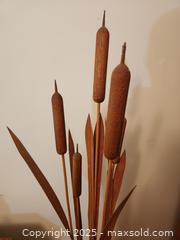 MaxSold Auction: Carved wooden Cattail sculpture - Mallorytown (Ontario, Canada) SELLER MANAGED Downsizing Online Auction - County Road 2