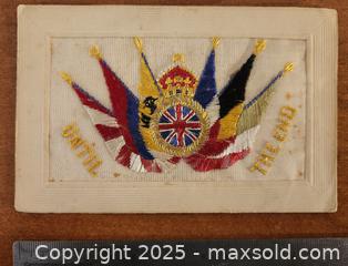 MaxSold Auction: World War 1 silk embrodiered postcard - Mallorytown (Ontario, Canada) SELLER MANAGED Downsizing Online Auction - County Road 2