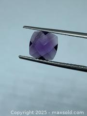 MaxSold Auction: (1.80ct) GENUUNE CUSHION CHECKER BOARD CUT AMETHYST!! - Toronto (Ontario, Canada) SELLER MANAGED Commercial Liquidation Online Auction - Queen Street East