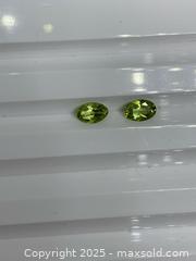 MaxSold Auction: Two(0.90ctw)NATURAL! Vibrant Lime Green Peridots - Toronto (Ontario, Canada) SELLER MANAGED Commercial Liquidation Online Auction - Queen Street East