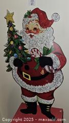 MaxSold Auction: Metal Sign Santa with Lights - London (Ontario, Canada) SELLER MANAGED Downsizing Online Auction - Sterling Street