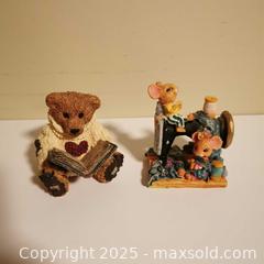 MaxSold Auction: 2 Cute Figurines Boyd's Bears and Cute Little Mice - Grimsby (Ontario, Canada) SELLER MANAGED Reseller Online Auction - Mountview Avenue